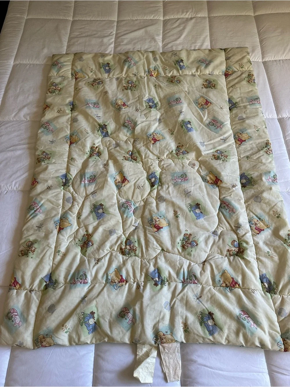 Disney Pooh Tigger Piglet Kids Bedding Throw - Green/Blue